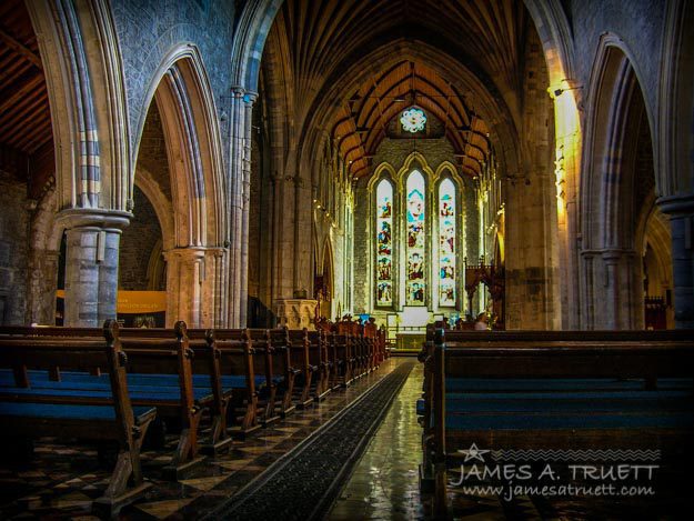 Interior of St. Canice's Cathedral in Kilkenny