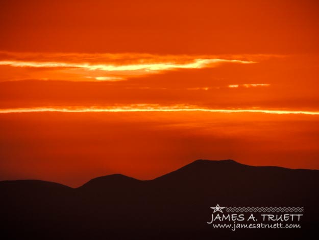 Sunrise over Ireland's Galtee Mountains
