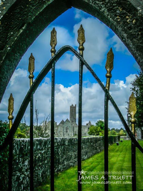 Gate to Ireland's Quin Abbey