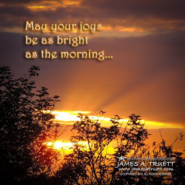 An inspiring morning Irish blessing