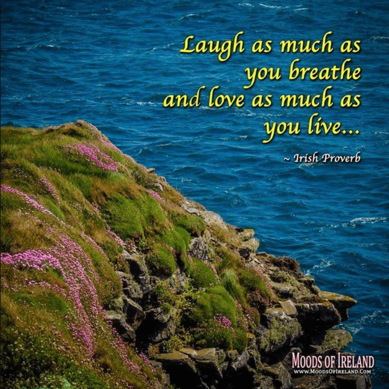 irish proverb-laugh as much as you breathe (1)