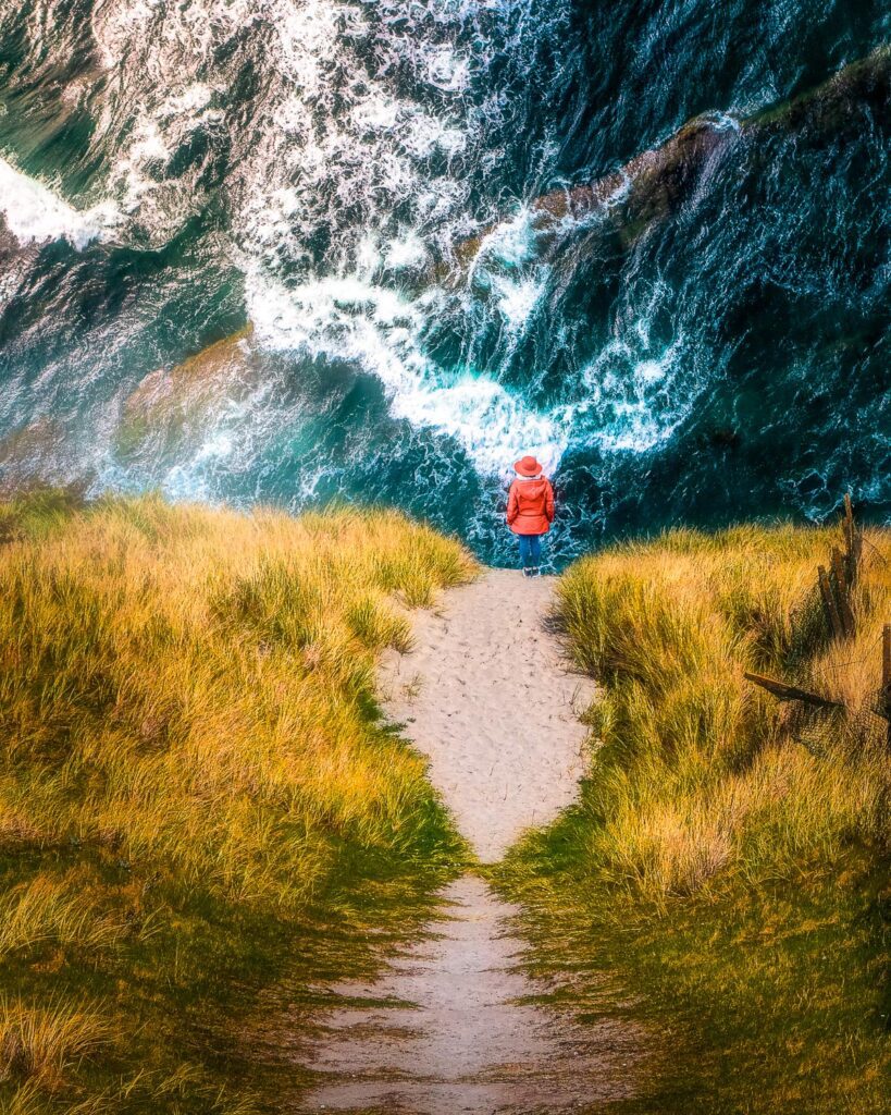 "Blissful Ignorance" highlights the effects of climate change and rising tides.