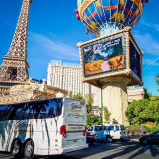 My image “Blissful Ignorance” was exhibited on the giant video marquee at the Paris Hotel on the Las Vegas Strip on Friday, July 25, 2026, along with 12 other artists.